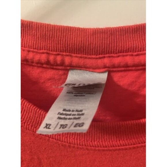 Gildan Mens Adult Red T-Shirt U.S. Patriotic Military Theme Size XL - Picture 4 of 13